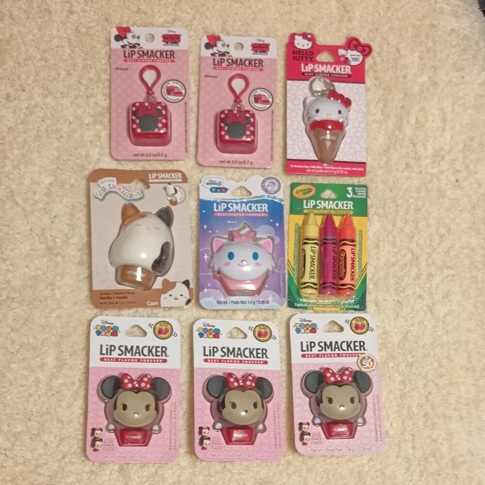 NWT ~ NEW & SEALED Lip Smackers Flavored Lip Balms with Dual Functions For Girls